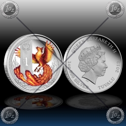 1oz TUVALU $1 "Mythical Creatures – PHOENIX " 2013 1oz TUVALU $1 "Mythical Creatures – PHOENIX " 2013